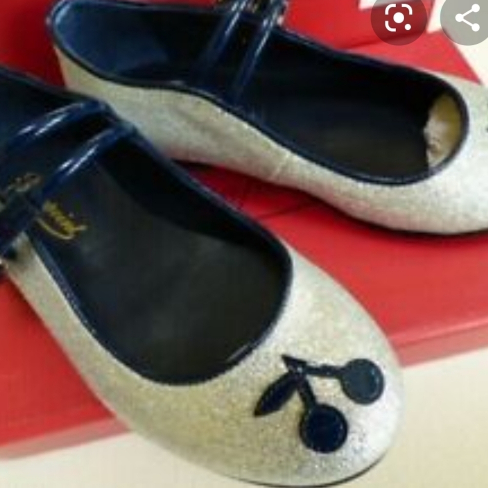 BONPOINT CHERRY MARY JANE GLITTEE SHOES